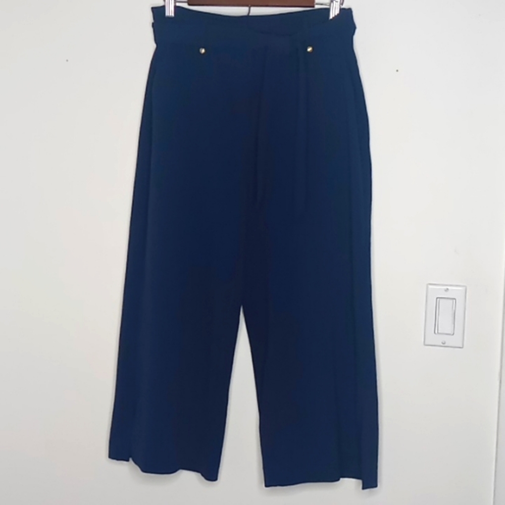 Michael Kors Women's Wide Leg Casual Cropped Pants - 8
